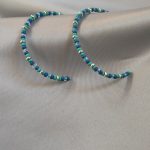 گوشواره منجوقی نیم دایره