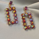 گوشواره مجلسی بزرگ نگین سواروسکی