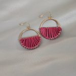 گوشواره رافیا یا حصیری سرخابی