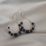 گوشواره مهره دار مشکی