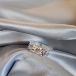 انگشتر دو لاین نقره ای پروانه ای